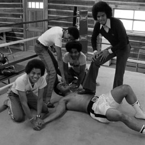 Deer Lake, 1977.  With the Jacksons.